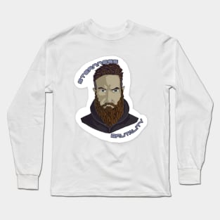 A man with a beard Long Sleeve T-Shirt